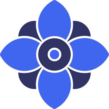 çiçek simgesi vektör illüstrasyonu