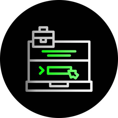 Pil. Web simgesi basit illüstrasyon