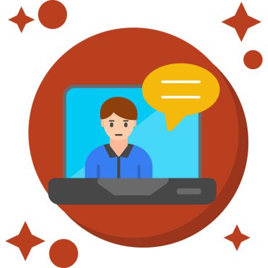 Bir bilgisayar ile çalışan adam.