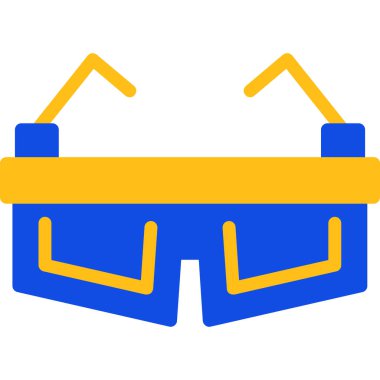 Gözlük. Web simgesi basit illüstrasyon