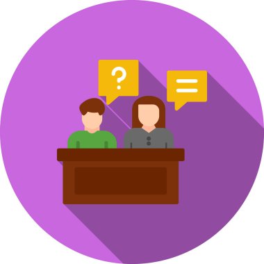 iş adamları vektörünün düz tasarım simgesi