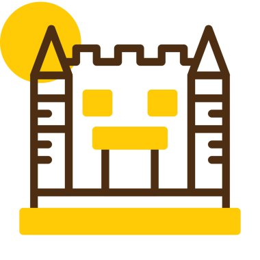 Bir ev simgesinin vektör illüstrasyonu