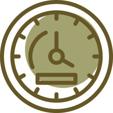 Saat simgesi vektör illüstrasyonu