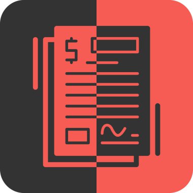 Belge simgesinin vektör illüstrasyonu