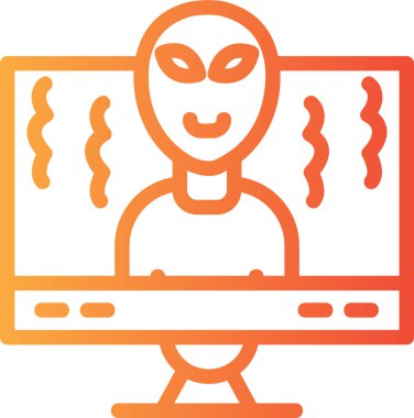 Hacker. Web simgesi basit illüstrasyon