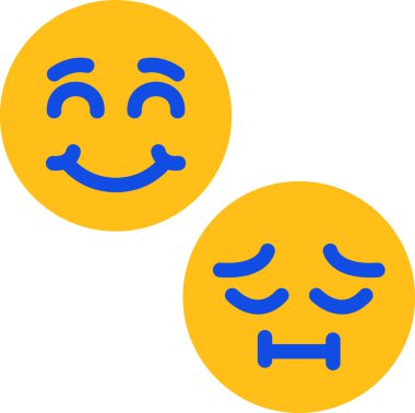 emoji simgesi vektör illüstrasyonu