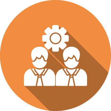 Takım çalışması simgesi vektör illüstrasyonu