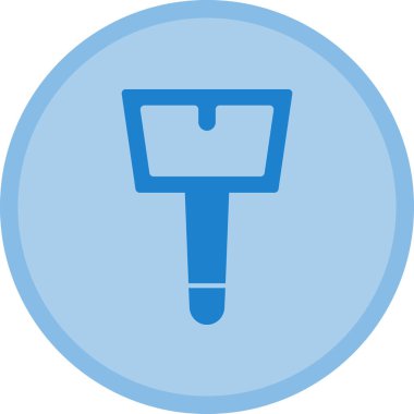 kürek simgesi vektör illüstrasyonu