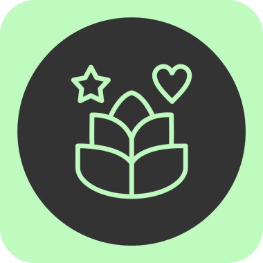 Kalp ikonu vektör illüstrasyonu