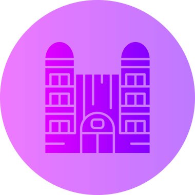 Modern bir binanın vektör çizimi