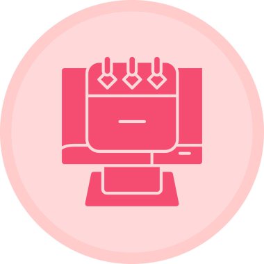 Modern bir simgenin vektör illüstrasyonu