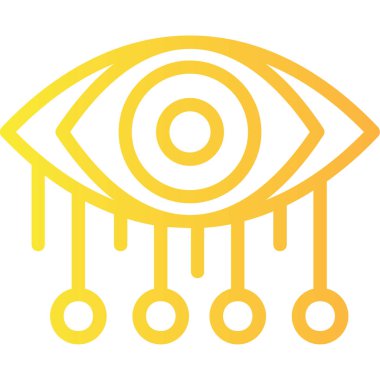 Göz. Web simgesi basit illüstrasyon