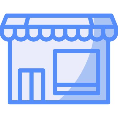 Dükkan. Web simgesi basit illüstrasyon