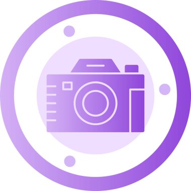 Kamera. Web simgesi basit illüstrasyon