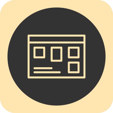 Web sitesi vektör düz simgesi