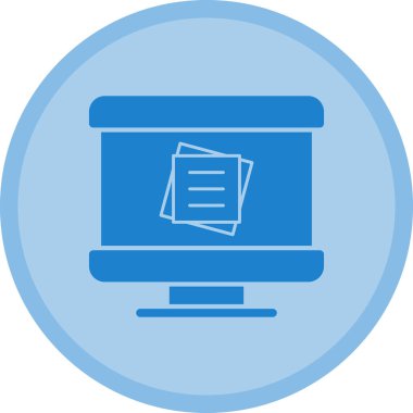 Bilgisayar. Web simgesi basit illüstrasyon