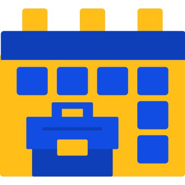 Fabrika Binası. Basit illüstrasyon