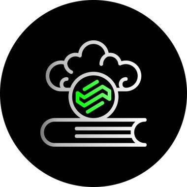 Bulut simgesinin vektör illüstrasyon simgesi