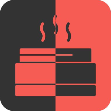 sıcak kahve simgesi, vektör illüstrasyonu