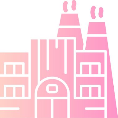 Şehir binaları düz tasarım illüstrasyon vektör