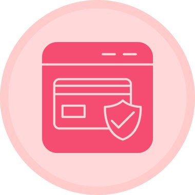 Kredi kartı ikonu vektör illüstrasyonu