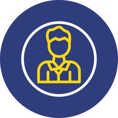 İnsan simgesinin vektör illüstrasyonu