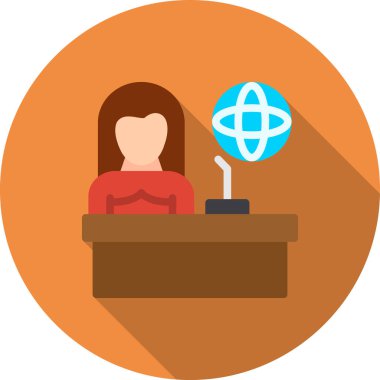 business office vektör illüstrasyonu