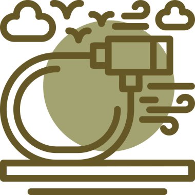 Bulut. Web simgesi basit illüstrasyon