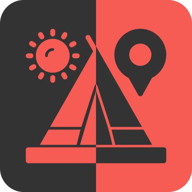 Seyahat ve tatilin vektör simgesi