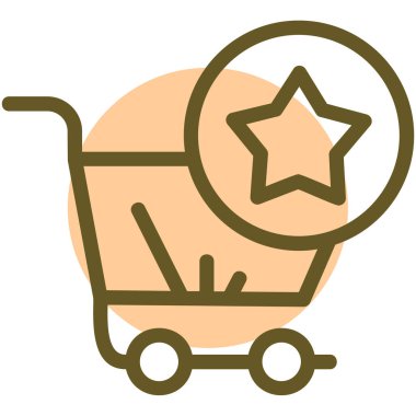 Alışveriş arabası. Basit tasarım