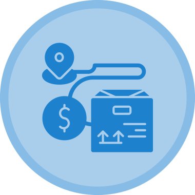 Dolar. Web simgesi basit illüstrasyon