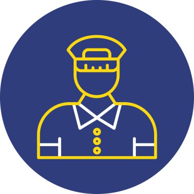 polis simgesi vektör illüstrasyonu