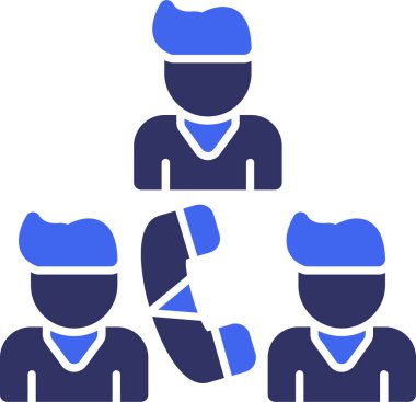 Takım. Web simgesi basit illüstrasyon