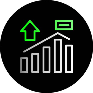 İş dünyasının vektör illüstrasyonu modern simge