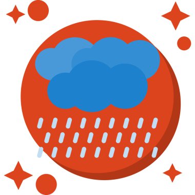 Bulut. Web simgesi basit tasarım