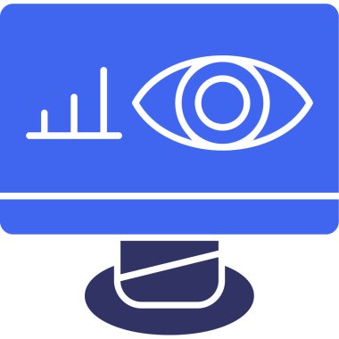 Moda tarzı izole edilmiş arka planda izleme simgesi