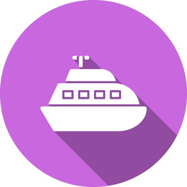 Yolcu gemisi. Web simgesi basit illüstrasyon