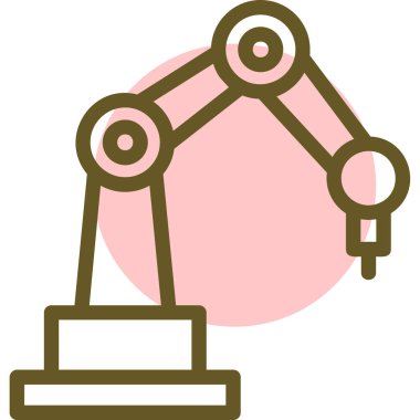 Fabrika. Web simgesi basit illüstrasyon