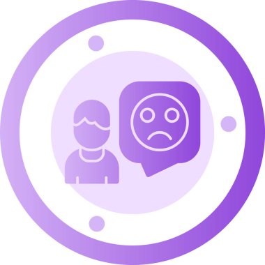 Üzgün Emoji. Basit tasarım