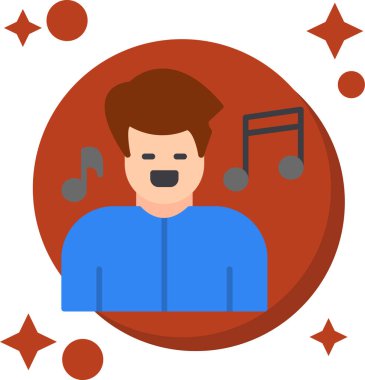 Müzik. Web simgesi basit illüstrasyon