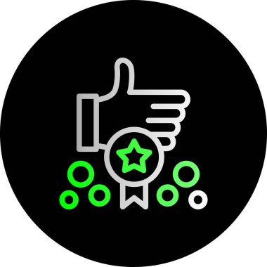 başparmak vektör sembol tasarımı