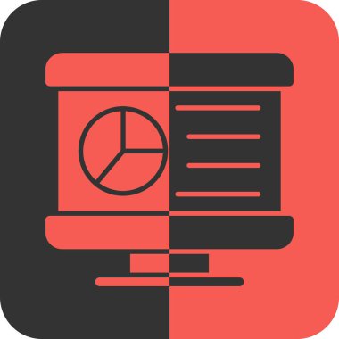 Basit sunum vektörü illüstrasyonu