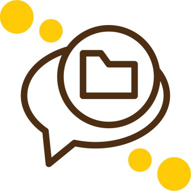 Konuş. Web simgesi basit illüstrasyon