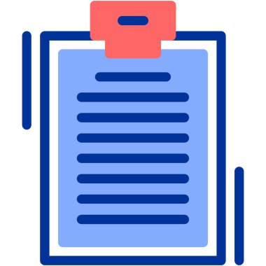 Kontrol listesi. Web simgesi basit illüstrasyon