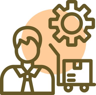 iş simgesi vektör illüstrasyonu