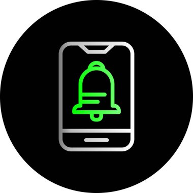 Bir cep telefonunun vektör illüstrasyonu