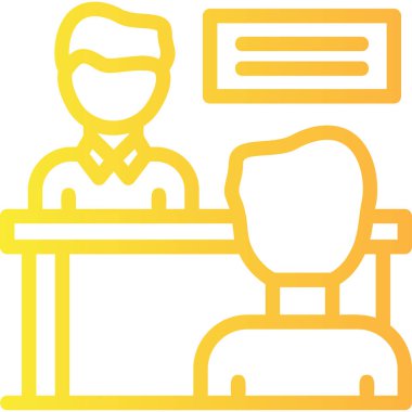 Konferans. Web simgesi basit illüstrasyon