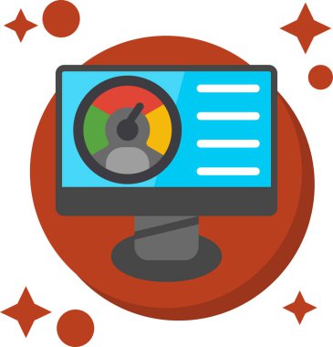 Veri analizi düz simgesi