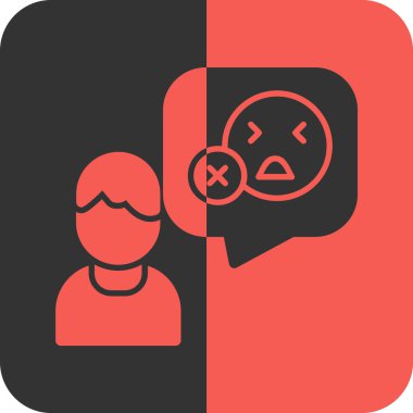 üzücü konuşan vektör simgesi