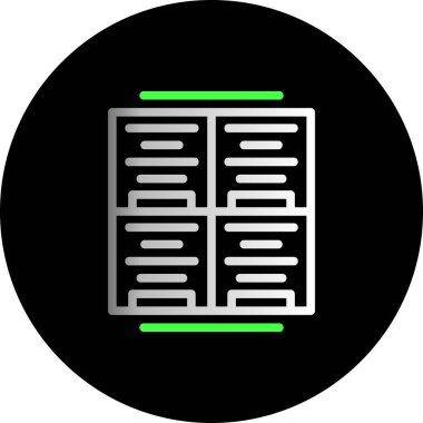 veritabanı simgesi çizimi